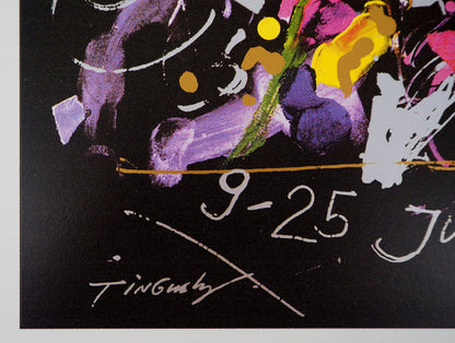 Jean TINGUELY : Harmonie des couleurs, Montreux jazz - Affiche signée