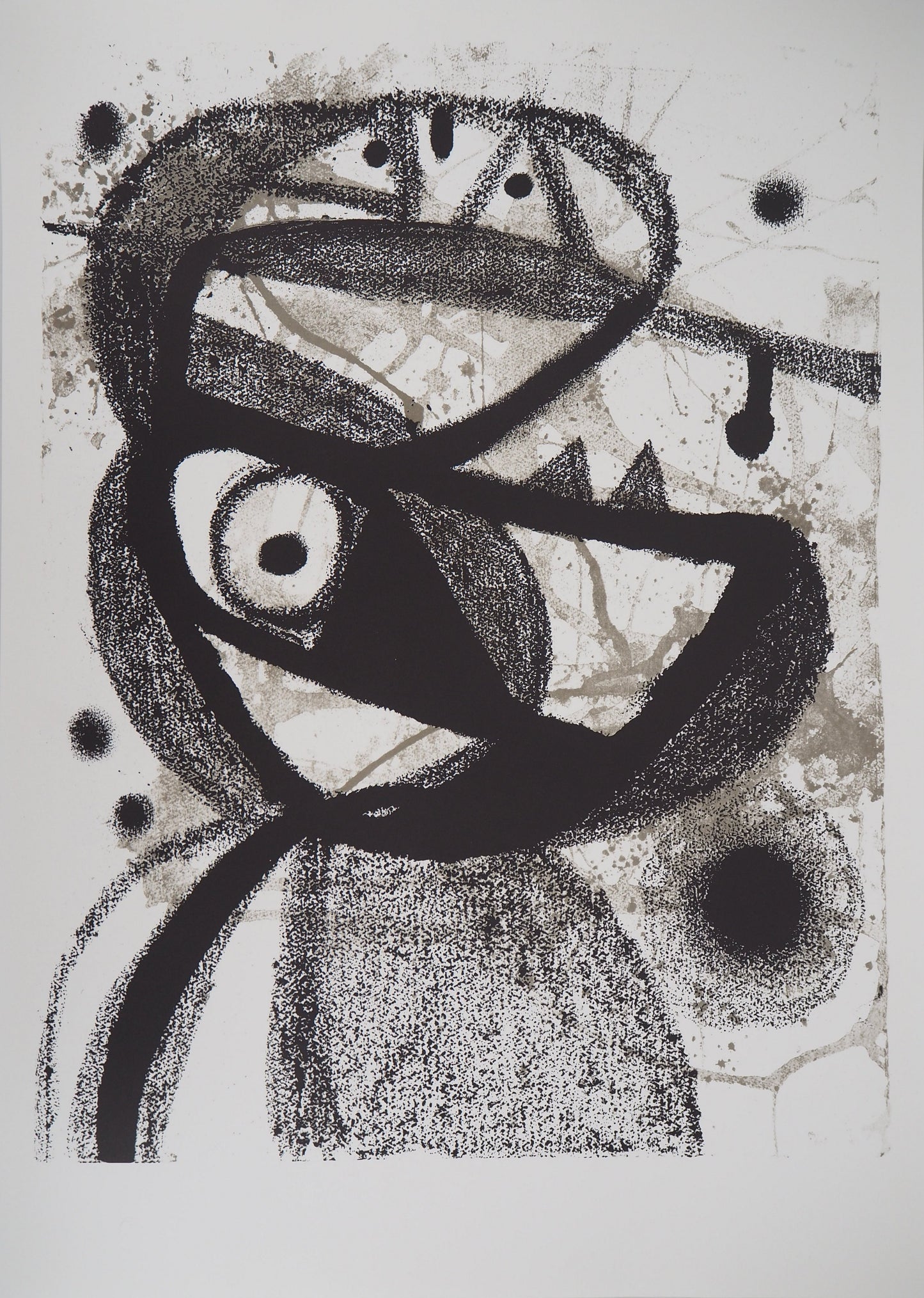Joan MIRO : Oiseau surréaliste - Lithographie offset