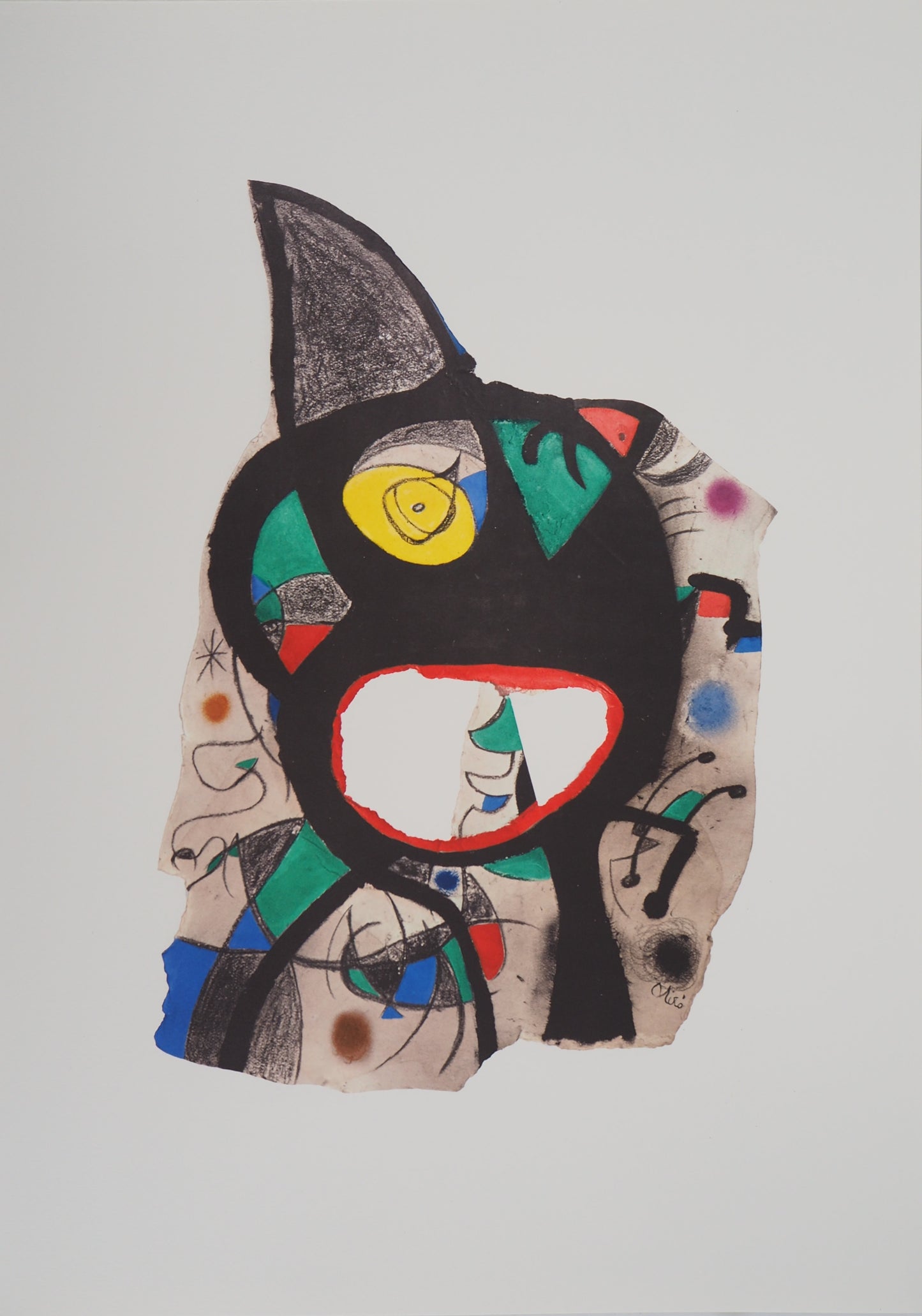 Joan MIRO: Head in the night - Signed lithograph
