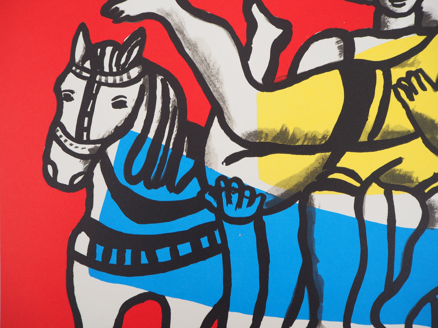 Fernand LEGER : La parade à cheval - Lithographie signée