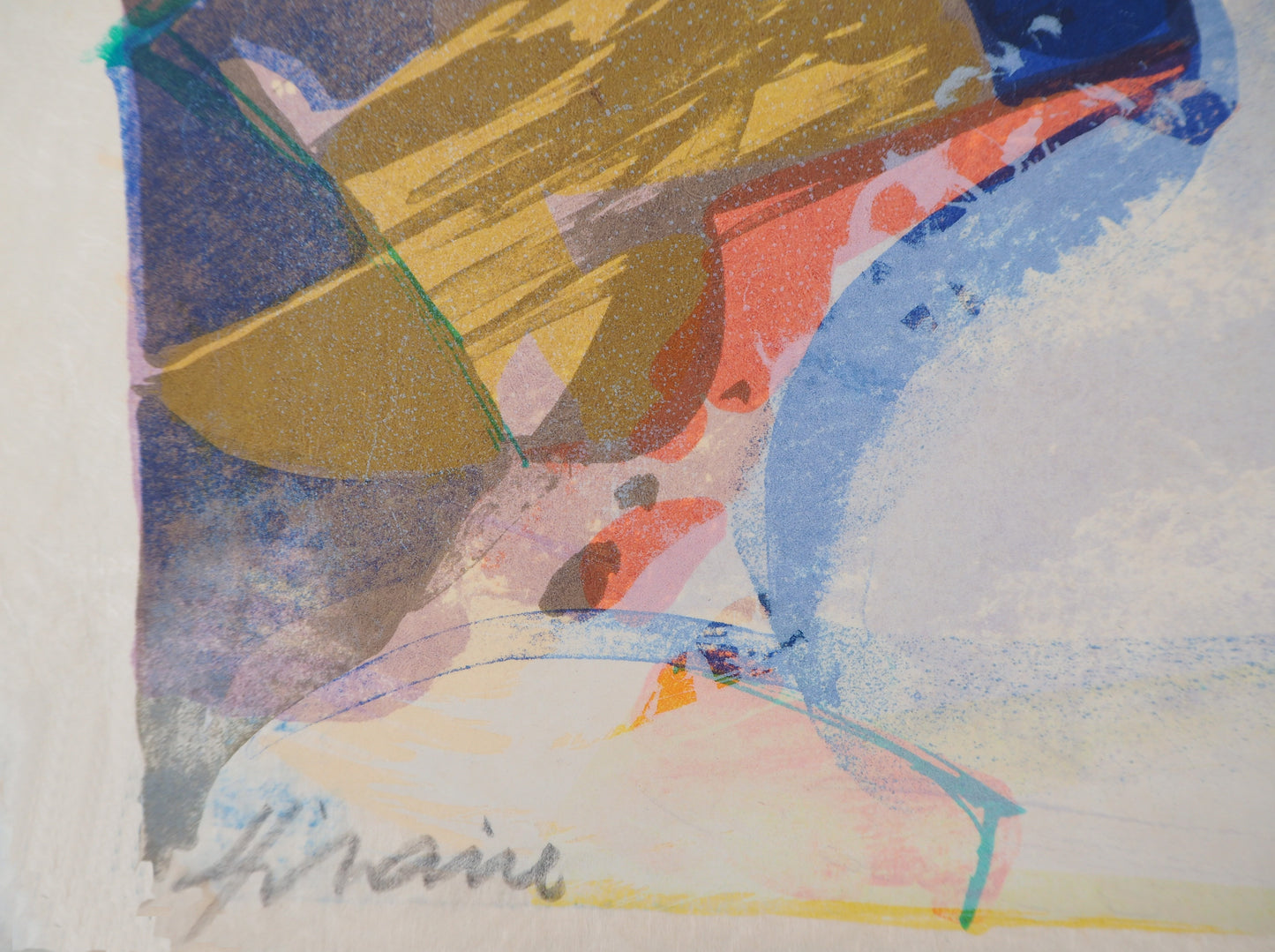 Camille HILAIRE : Paysage éclatant - Lithographie originale signée