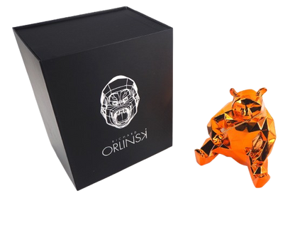 Richard ORLINSKI : Panda (Orange Edition) - Sculpture originale