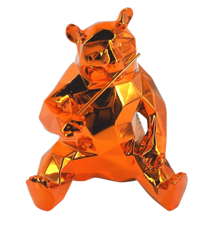 Richard ORLINSKI : Panda (Orange Edition) - Sculpture originale