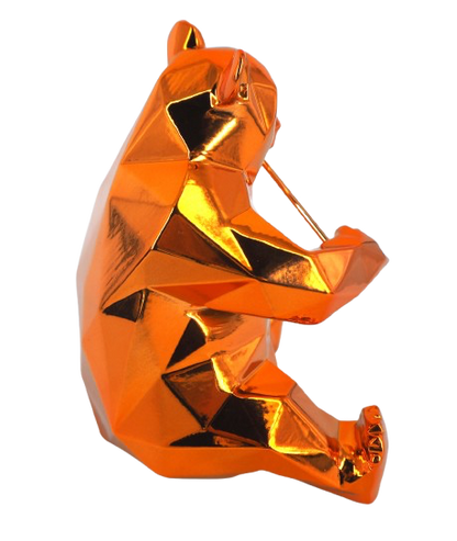 Richard ORLINSKI : Panda (Orange Edition) - Sculpture originale