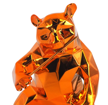 Richard ORLINSKI : Panda (Orange Edition) - Sculpture originale