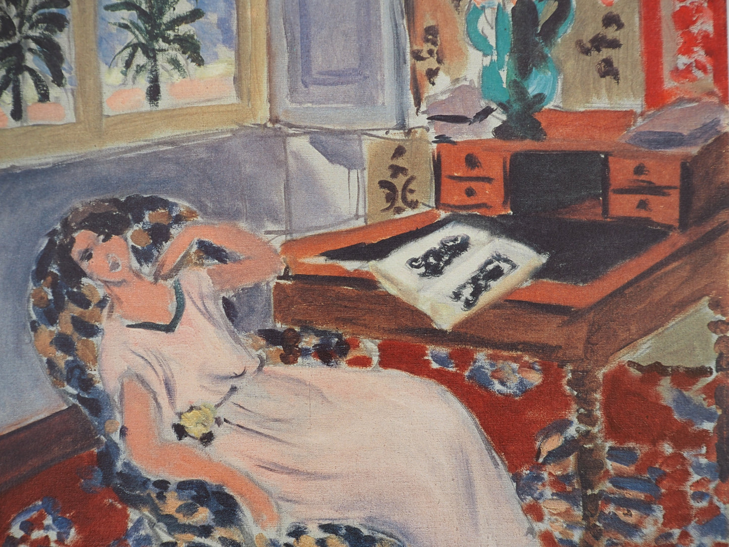 Henri MATISSE: Interior view of Nice, the siesta, Signed lithograph