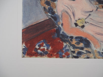 Henri MATISSE: Interior view of Nice, the siesta, Signed lithograph