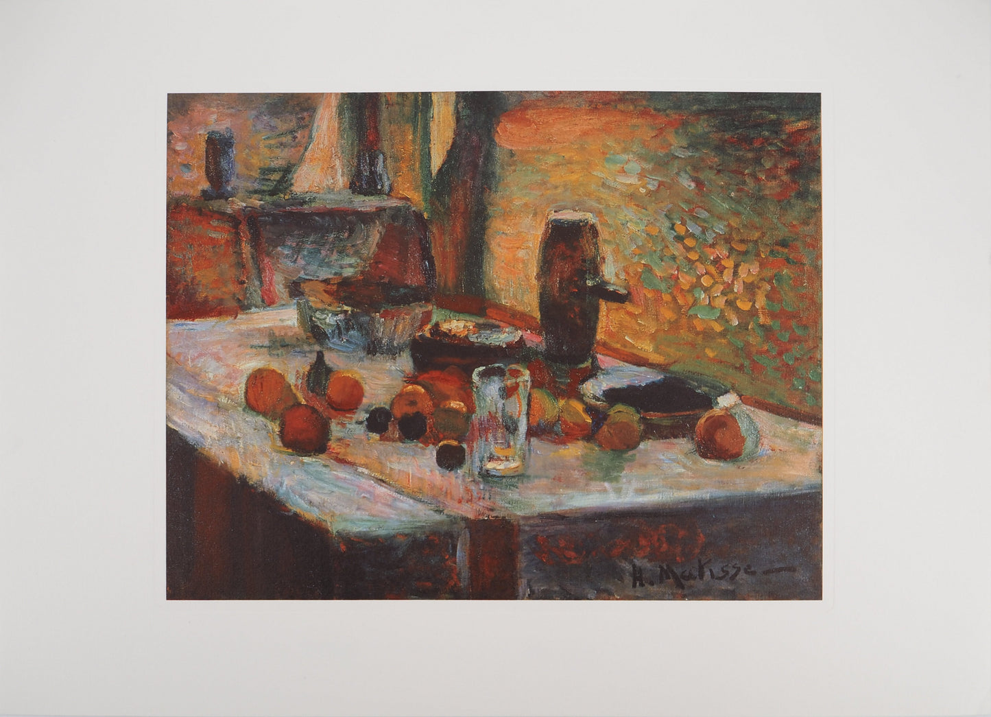 Henri MATISSE: Still life with oranges, signed lithograph