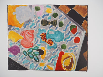 Henri MATISSE: Still life with green marble, signed lithograph