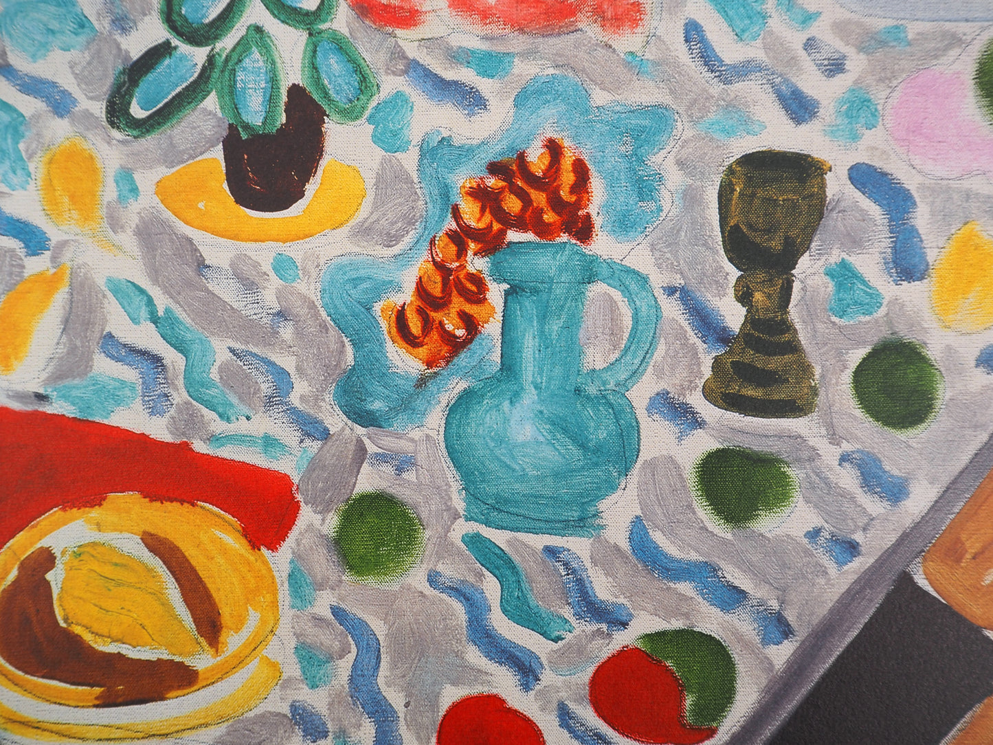 Henri MATISSE: Still life with green marble, signed lithograph