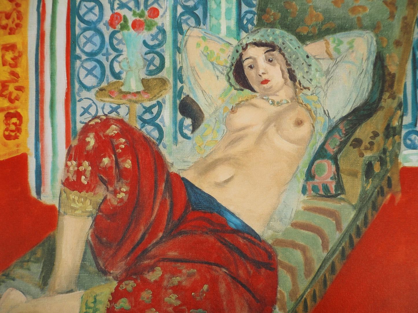 Henri MATISSE: Nude in red pants, signed lithograph