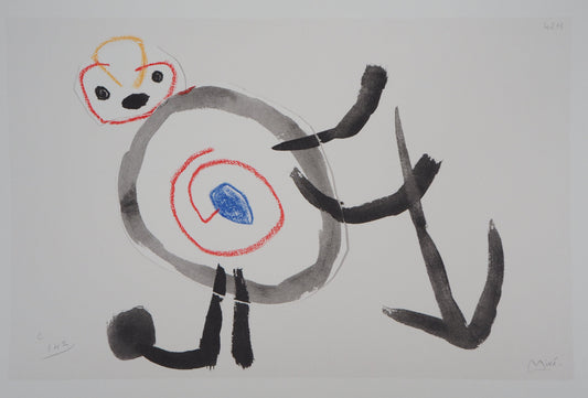 Joan MIRO : Oiseau surréaliste - Lithographie signée
