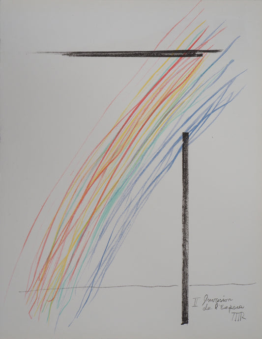 MAN RAY : Invasion de l'espace - Lithographie originale signée