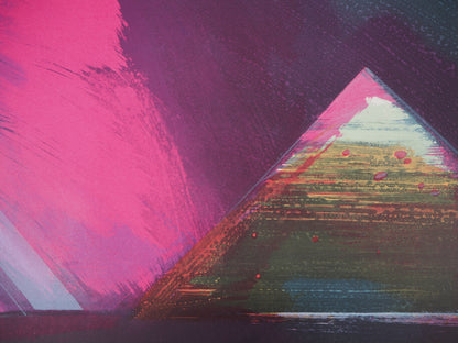 Claude HASTAIRE : Egypte, La Pyramide de Kheops - Lithographie originale signée