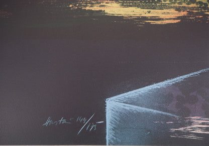 Claude HASTAIRE : Egypte, La Pyramide de Kheops - Lithographie originale signée