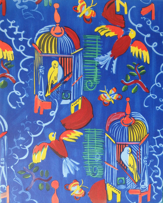 Raoul DUFY : Les oiseaux - Lithographie en couleurs