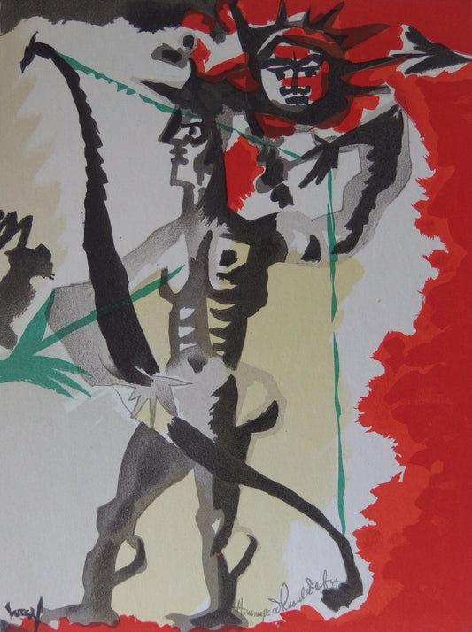 Jean LURCAT : L'Archer - Lithographie originale signée