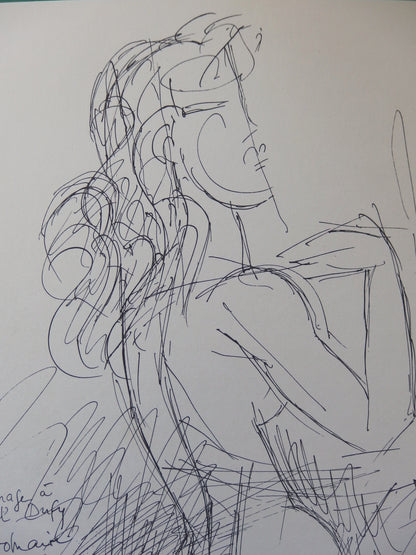 Marcel GROMAIRE : Modèle de profil - Lithographie originale signée
