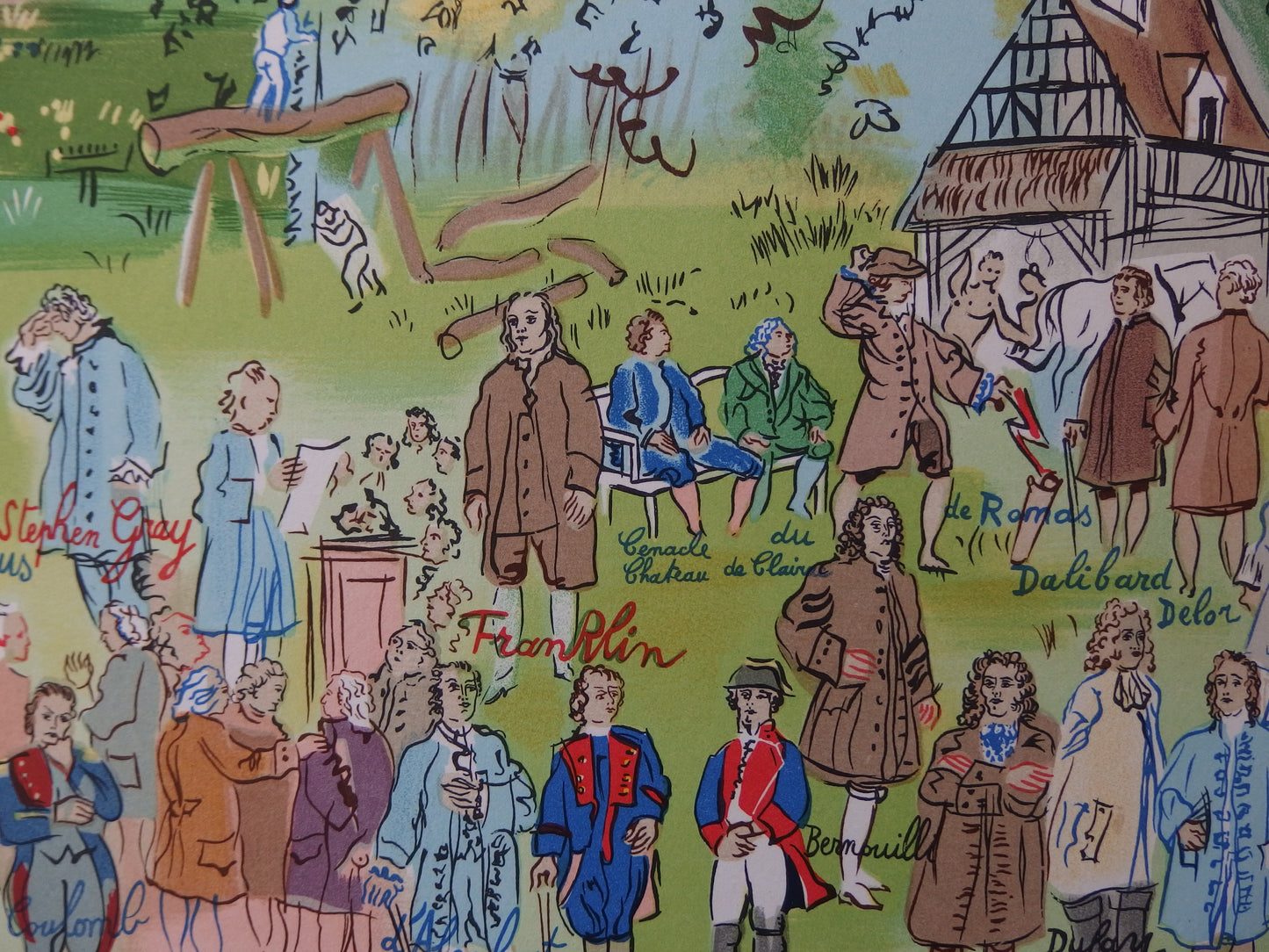 Raoul DUFY : Histoire d'électricité - Lithographie en couleurs
