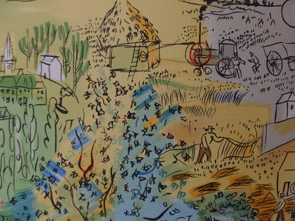 Raoul DUFY : Histoire d'électricité - Lithographie en couleurs