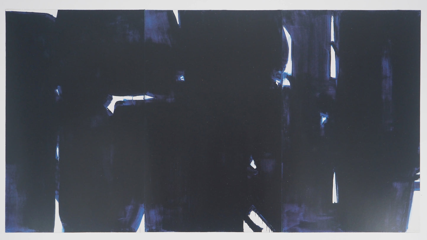 Pierre SOULAGES : Peinture 3 juin 1967 - Affiche originale signée