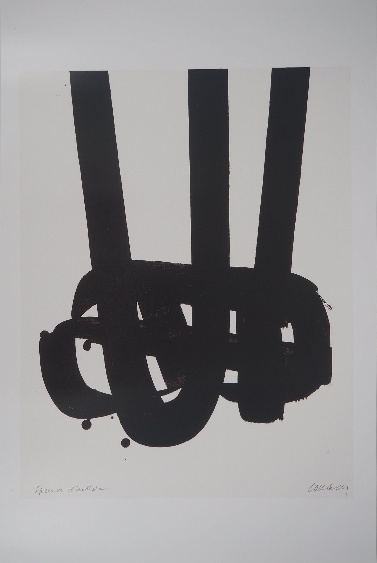 Pierre SOULAGES: Lithograph n°29 - Original signed poster