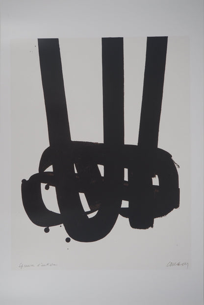 Pierre SOULAGES: Lithograph n°29 - Original signed poster