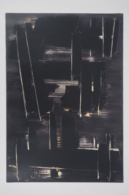 Pierre SOULAGES: Painting August 27, 1958 - Original signed poster