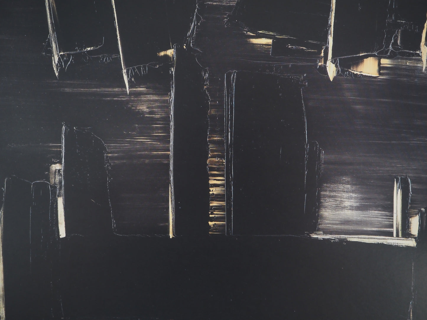Pierre SOULAGES: Painting August 27, 1958 - Original signed poster