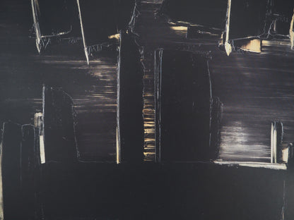 Pierre SOULAGES: Painting August 27, 1958 - Original signed poster