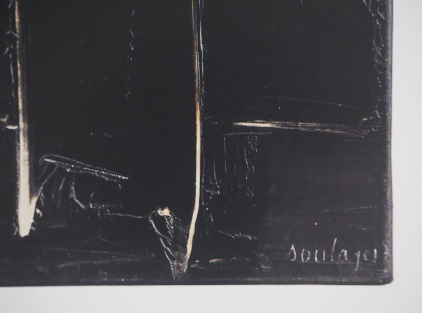 Pierre SOULAGES: Painting August 27, 1958 - Original signed poster