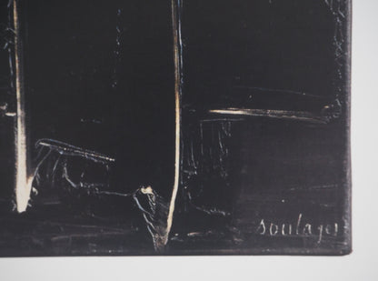 Pierre SOULAGES: Painting August 27, 1958 - Original signed poster