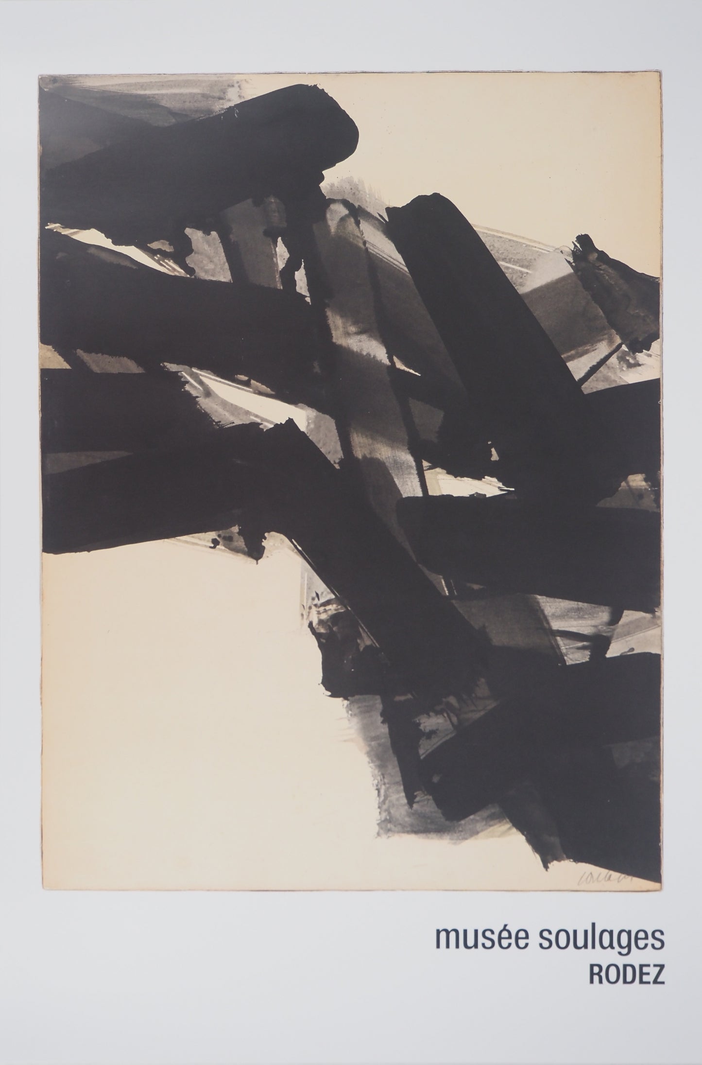 Pierre SOULAGES: Ink 1961 - Original signed poster