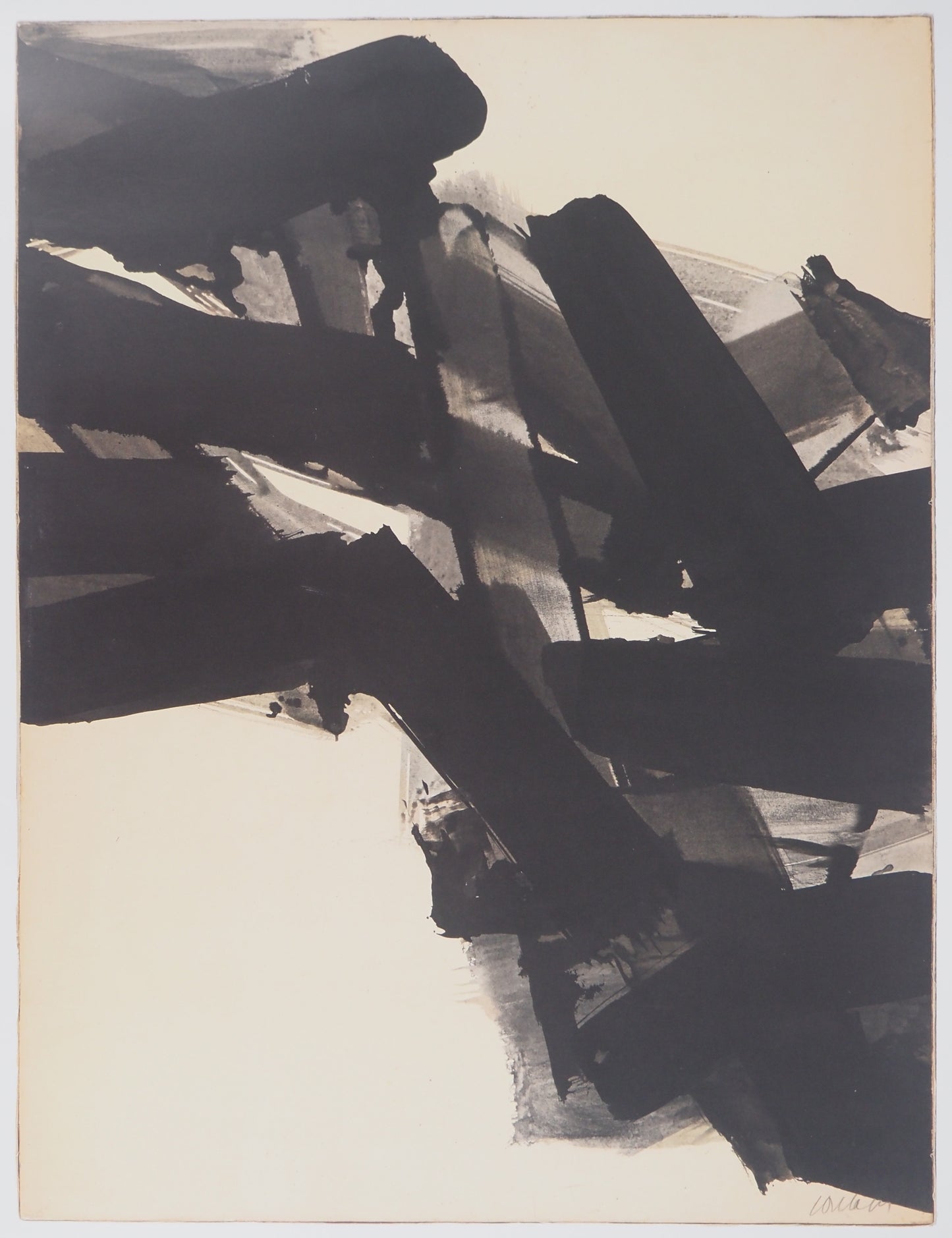 Pierre SOULAGES: Ink 1961 - Original signed poster