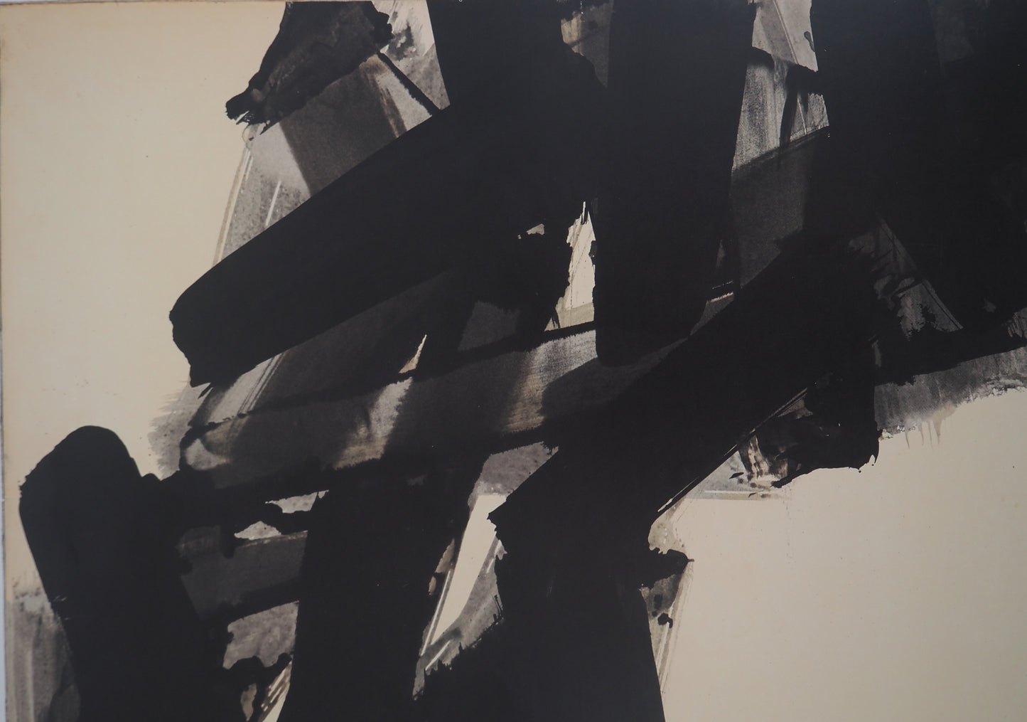 Pierre SOULAGES: Ink 1961 - Original signed poster