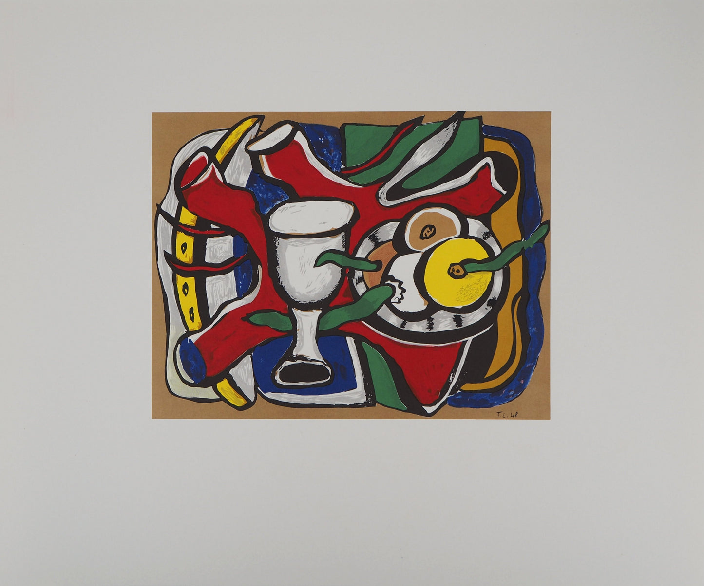 Fernand LEGER : Nature morte aux pommes - Lithographie signée