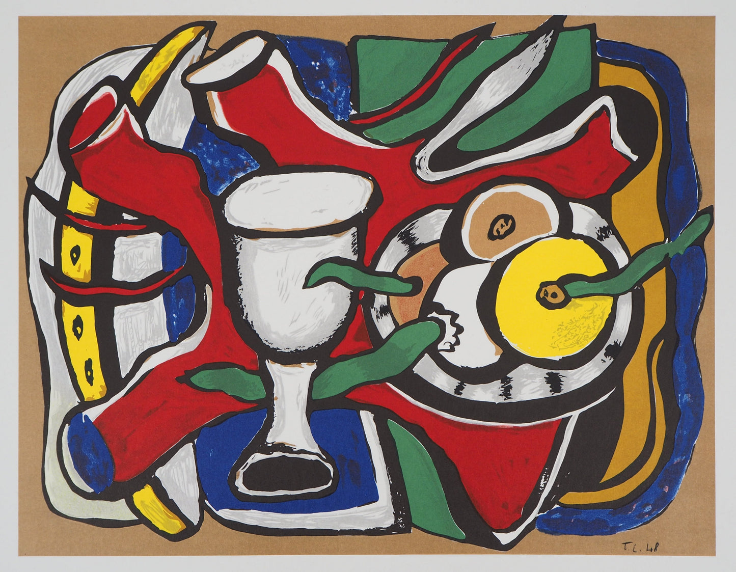 Fernand LEGER : Nature morte aux pommes - Lithographie signée