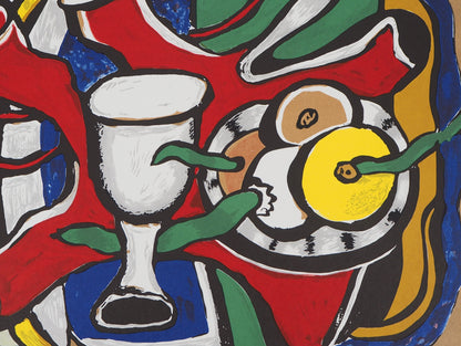 Fernand LEGER : Nature morte aux pommes - Lithographie signée