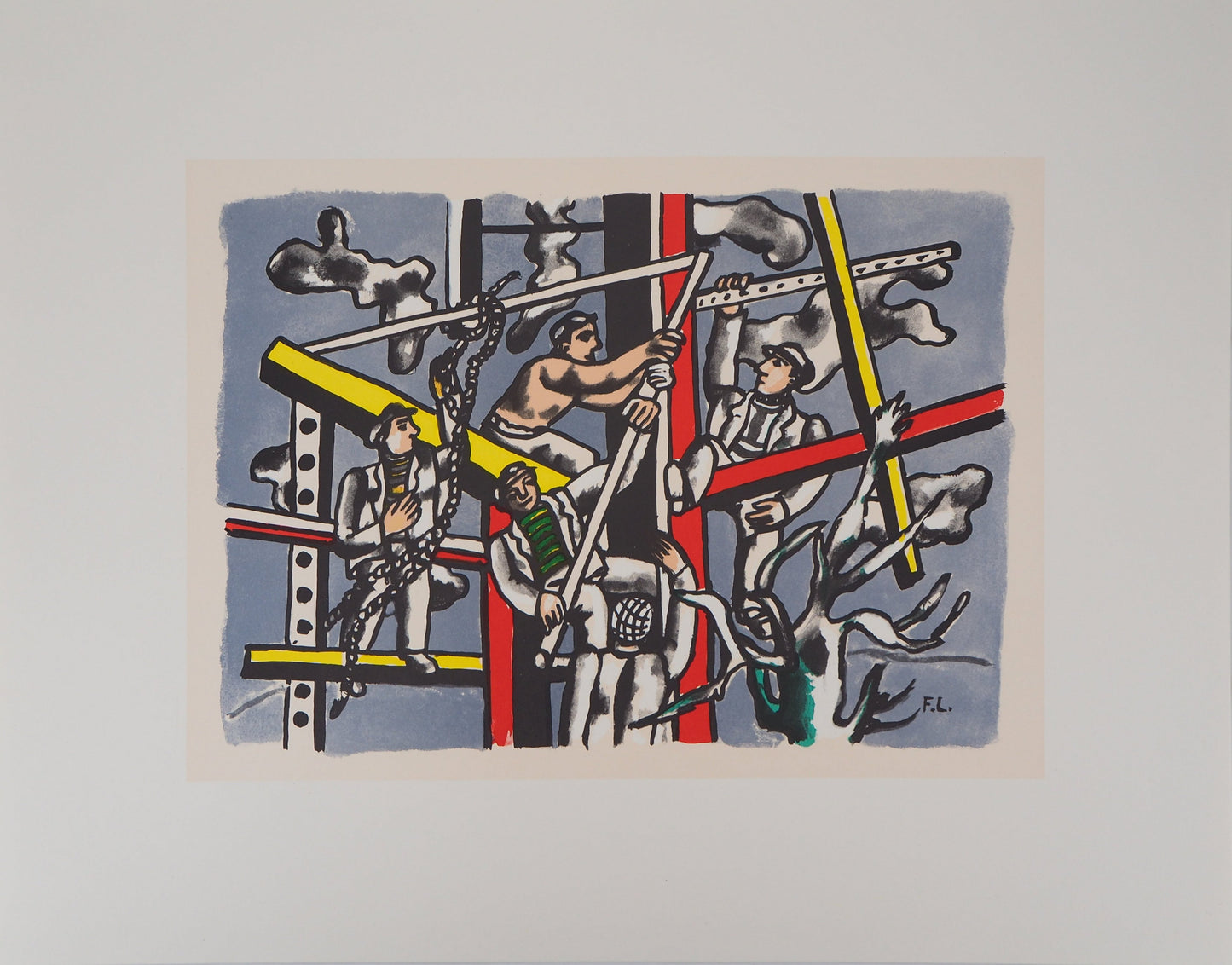 Fernand LEGER : Les constructeurs - Lithographie signée