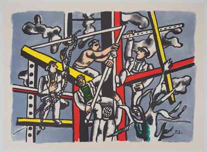 Fernand LEGER : Les constructeurs - Lithographie signée