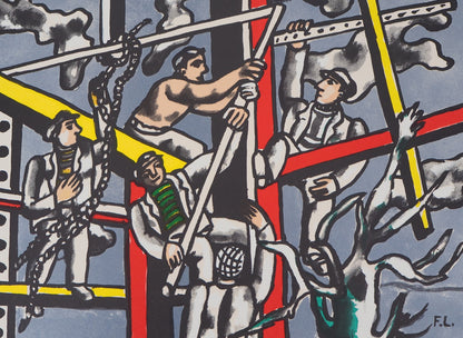 Fernand LEGER : Les constructeurs - Lithographie signée