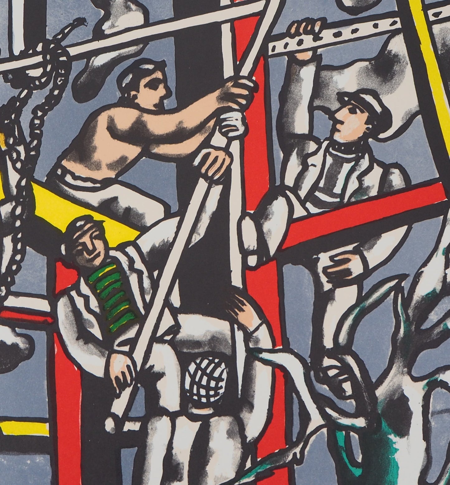 Fernand LEGER : Les constructeurs - Lithographie signée