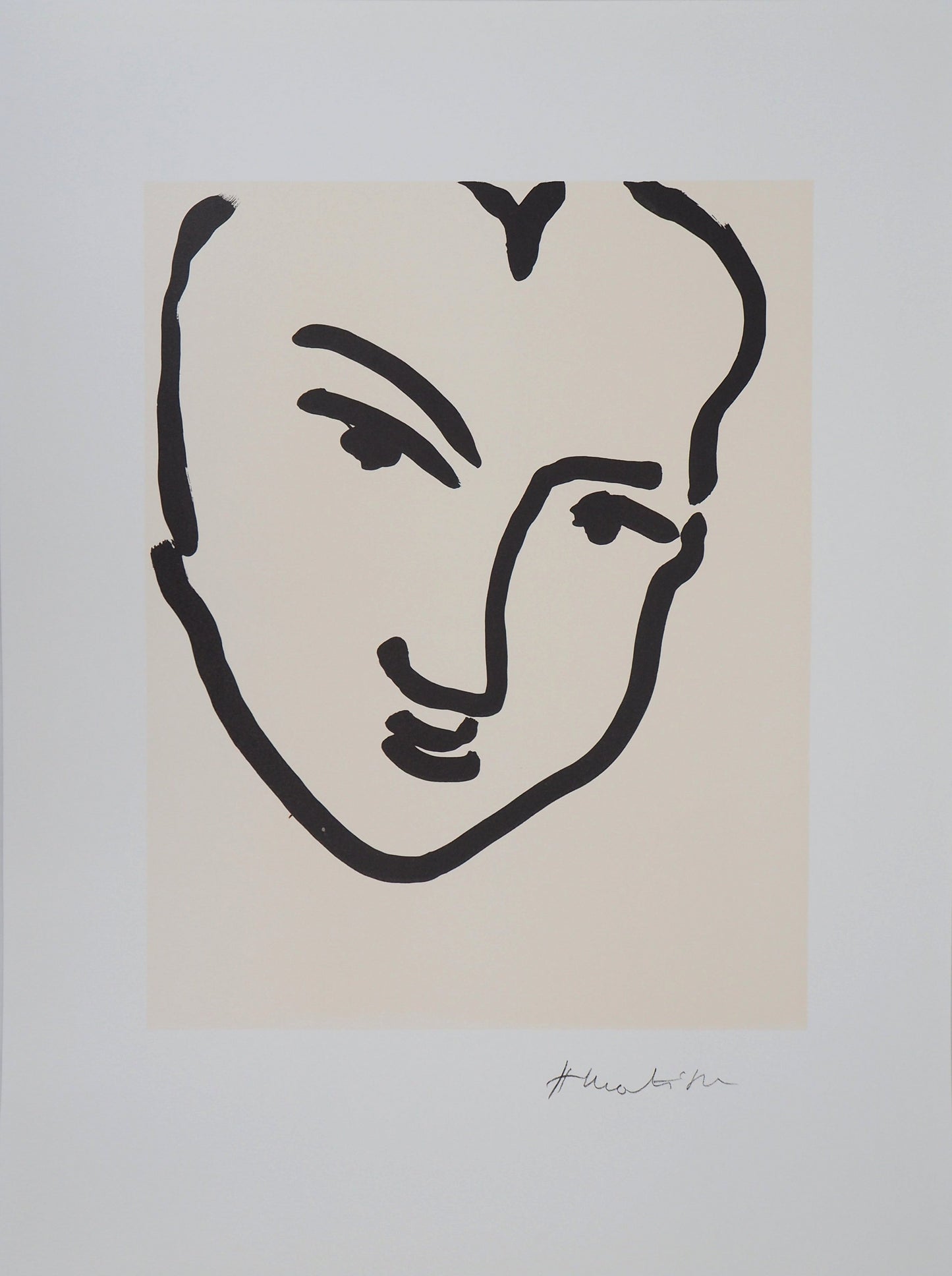 Henri MATISSE : Portrait de Katia - Lithographie signée