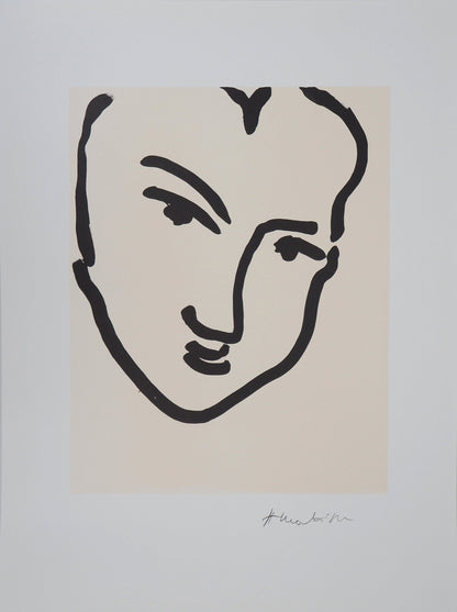 Henri MATISSE : Portrait de Katia - Lithographie signée