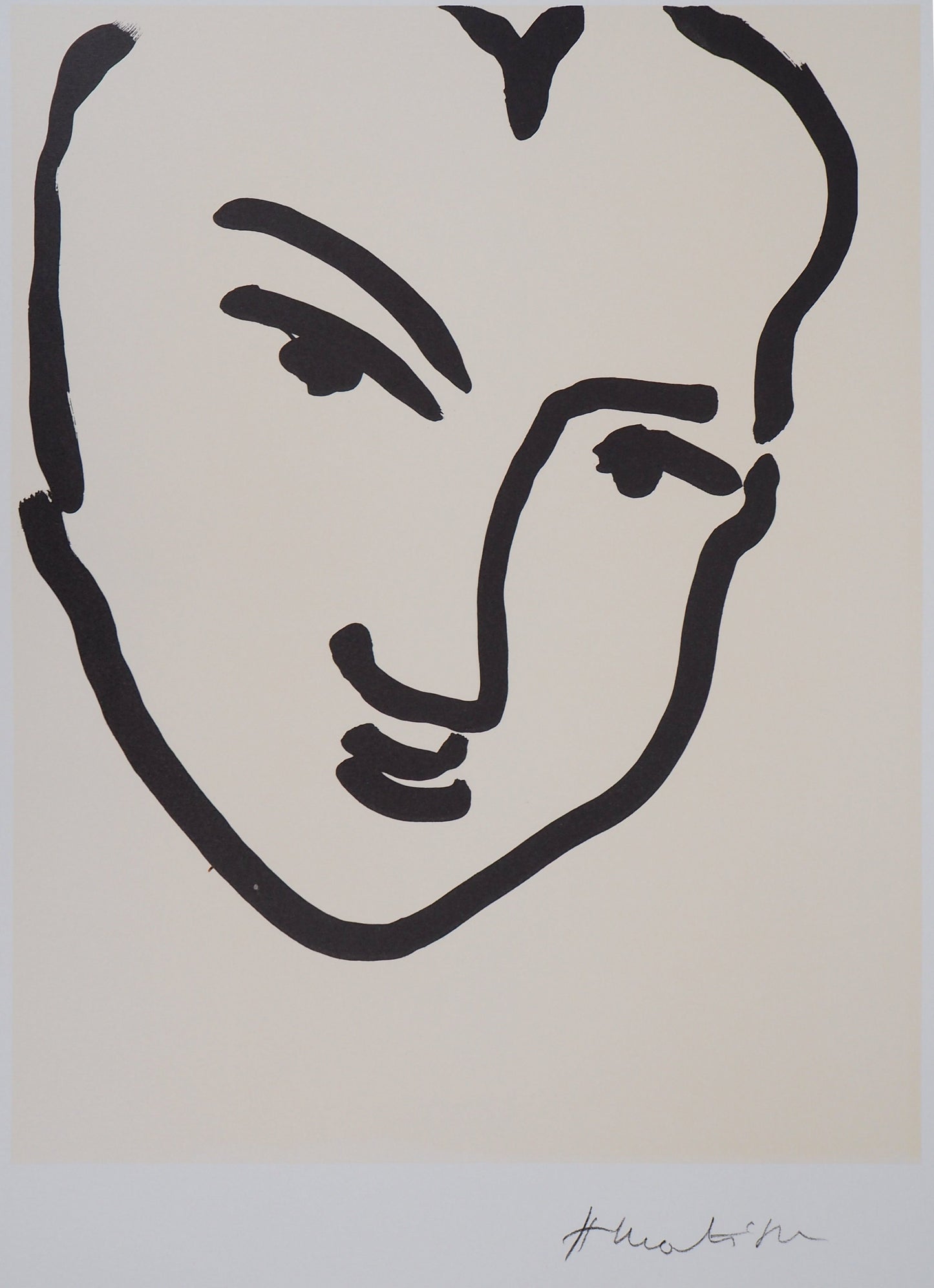 Henri MATISSE : Portrait de Katia - Lithographie signée