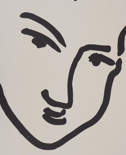 Henri MATISSE : Portrait de Katia - Lithographie signée