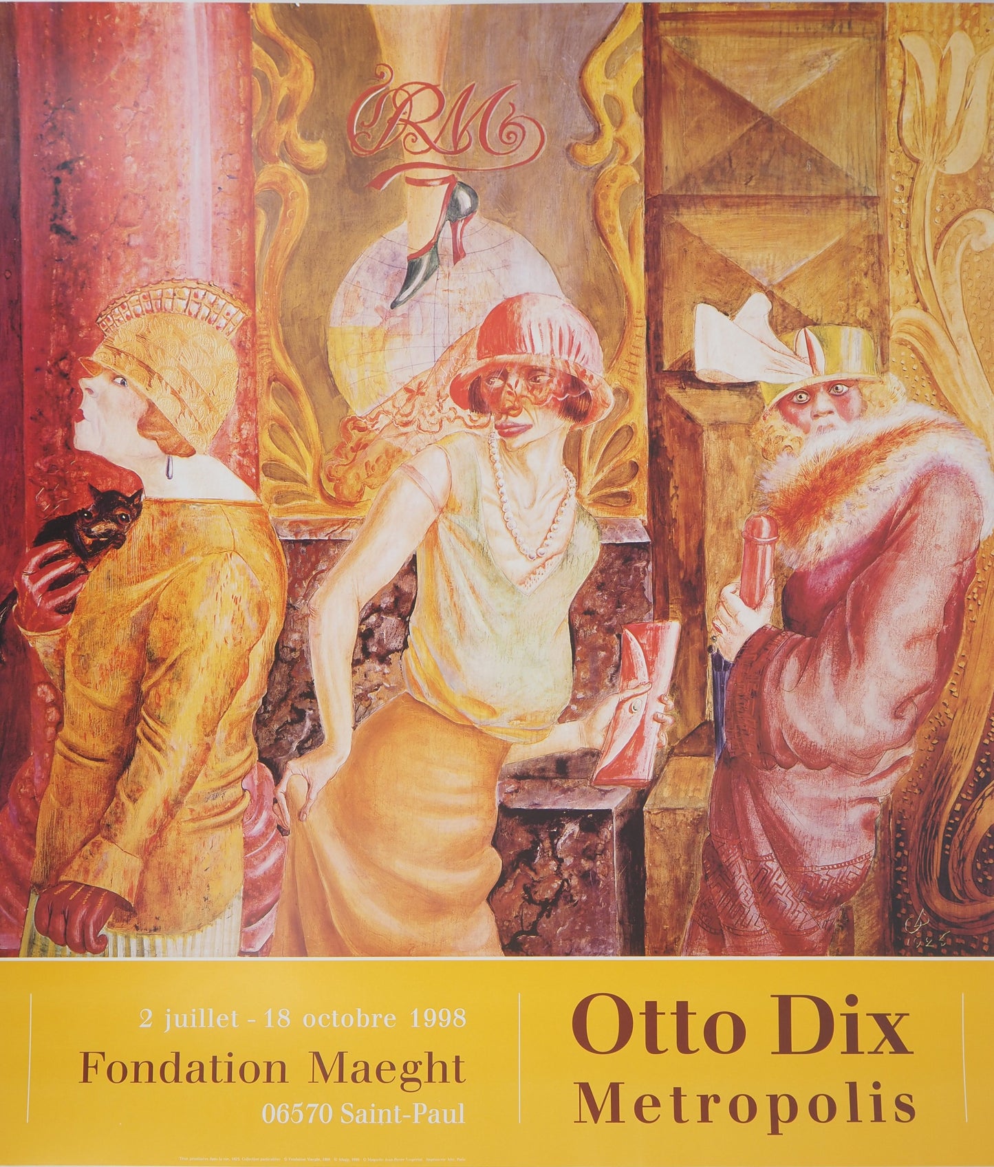 Otto DIX : Metropolis - Affiche originale