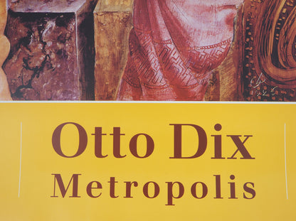 Otto DIX : Metropolis - Affiche originale