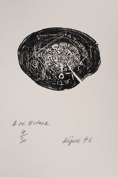 Ladislas KIJNO : A toi nature - Gravure originale signée