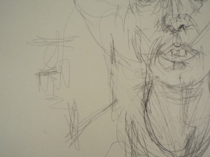 Alberto GIACOMETTI : Portrait d'Annette - Lithographie